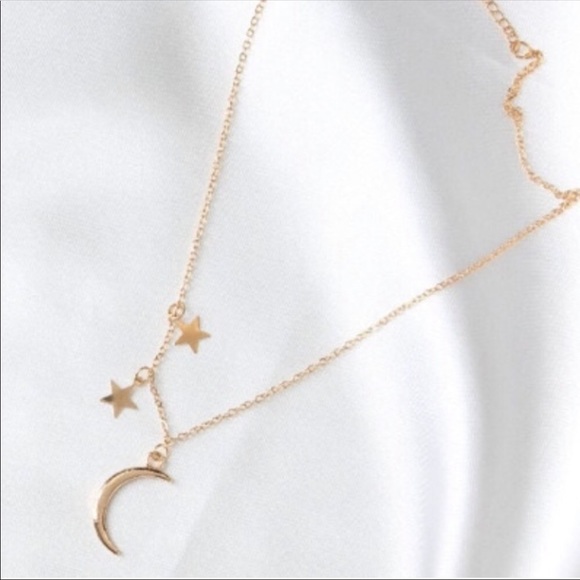 ๐ last One! Star and Moon Crescent Necklace - Picture 3 of 4